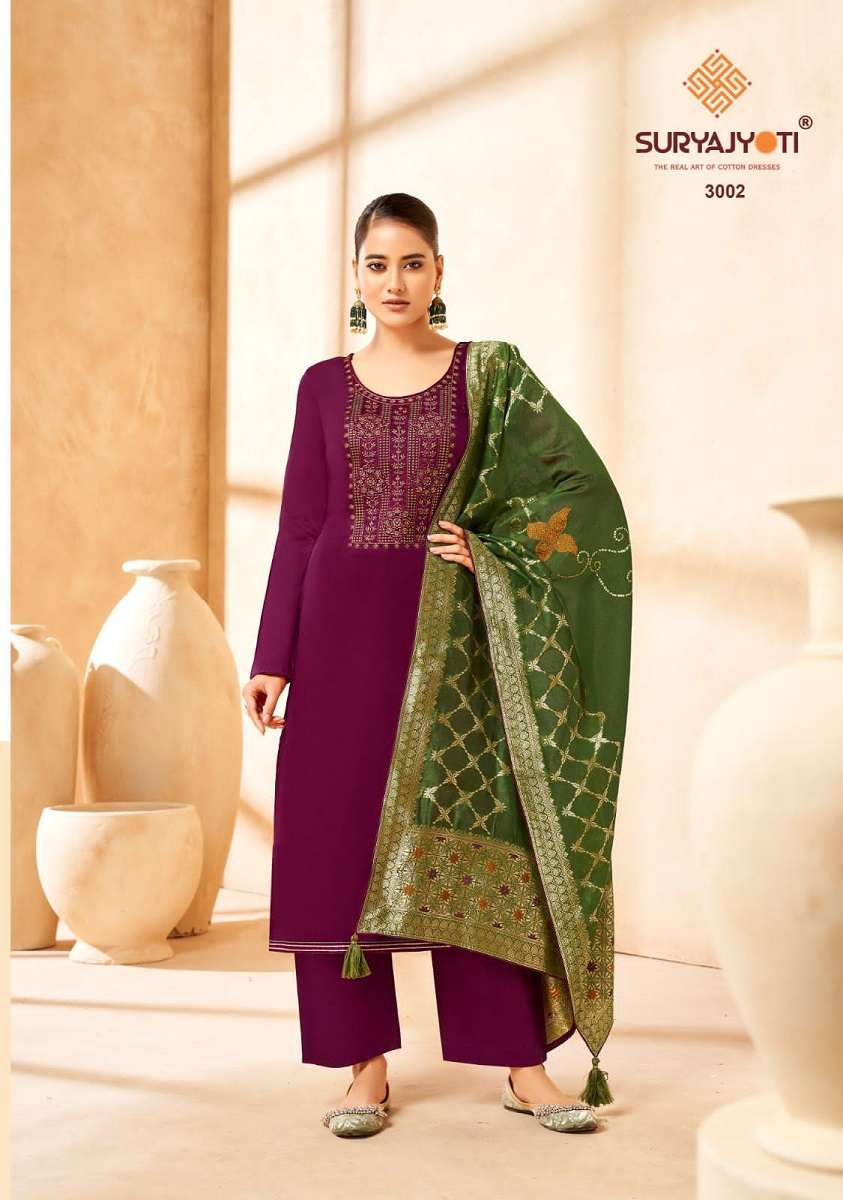 Suryajyoti Guzarish Vol-3 - Dress Material  -  Wholesale Catalog