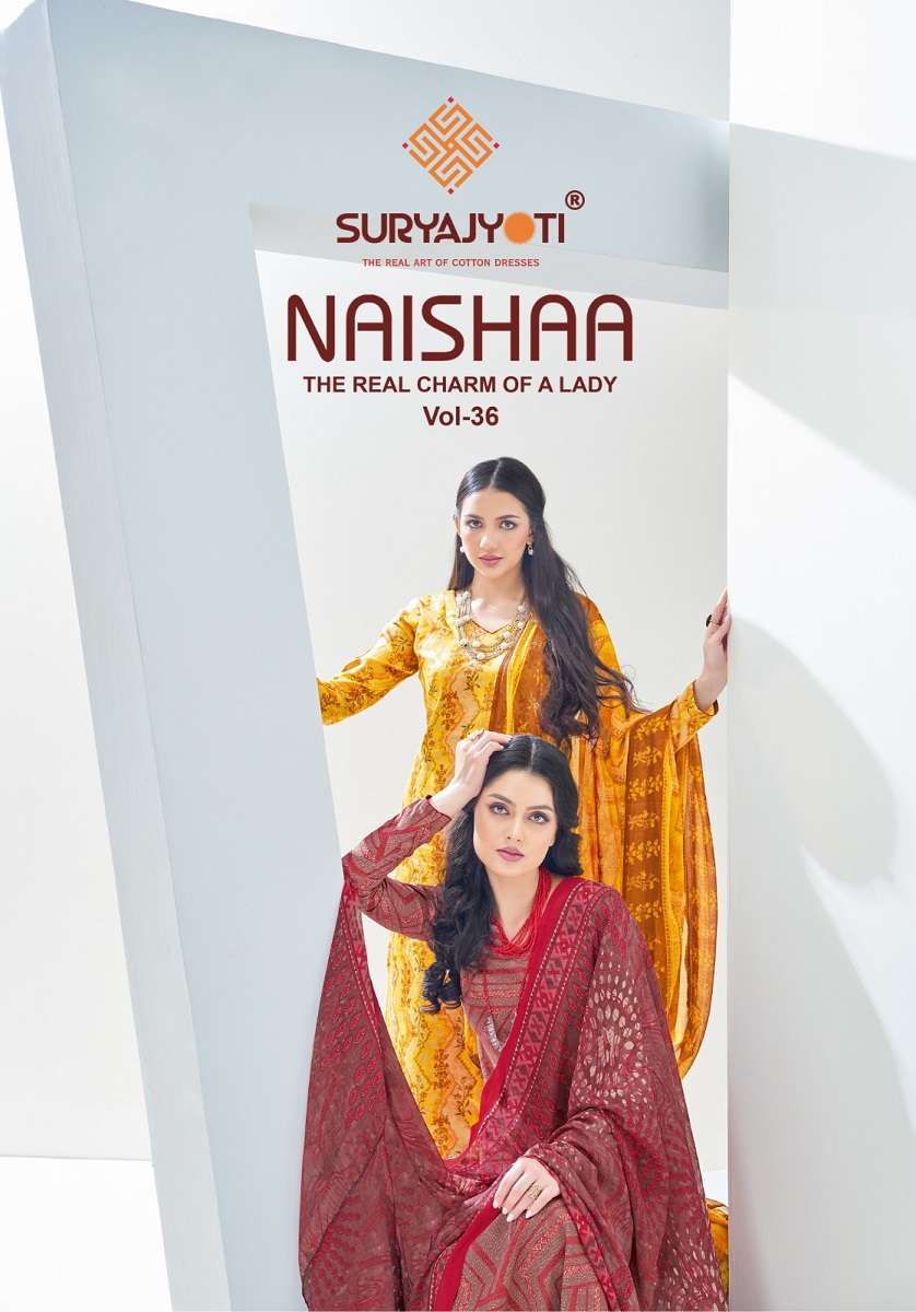  Suryajyoti Naishaa Vol-36 - Dress Material - Wholesale Catalog