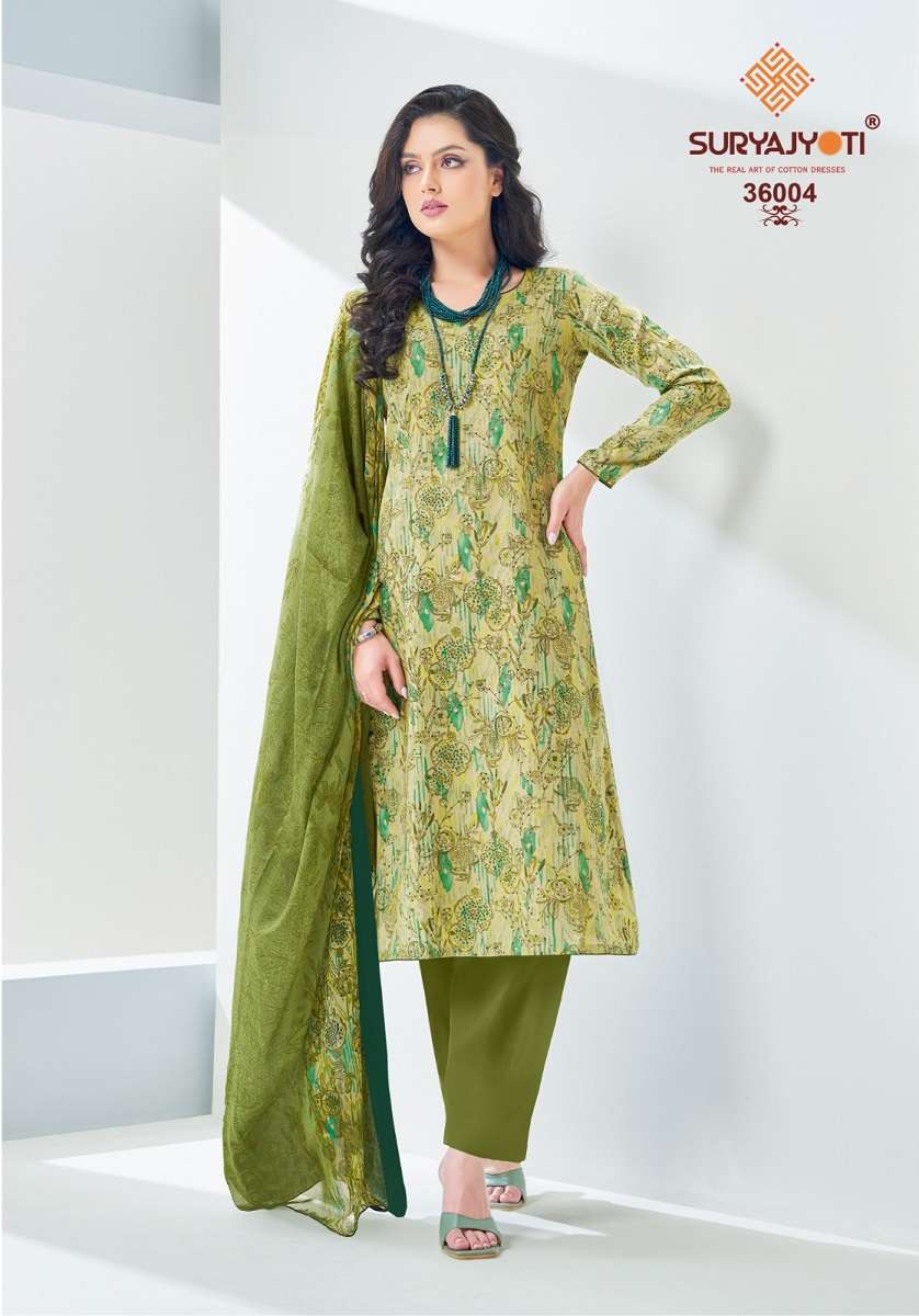  Suryajyoti Naishaa Vol-36 - Dress Material - Wholesale Catalog