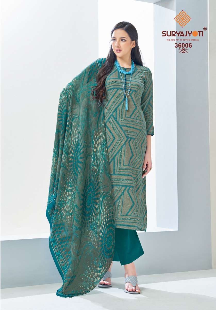  Suryajyoti Naishaa Vol-36 - Dress Material - Wholesale Catalog