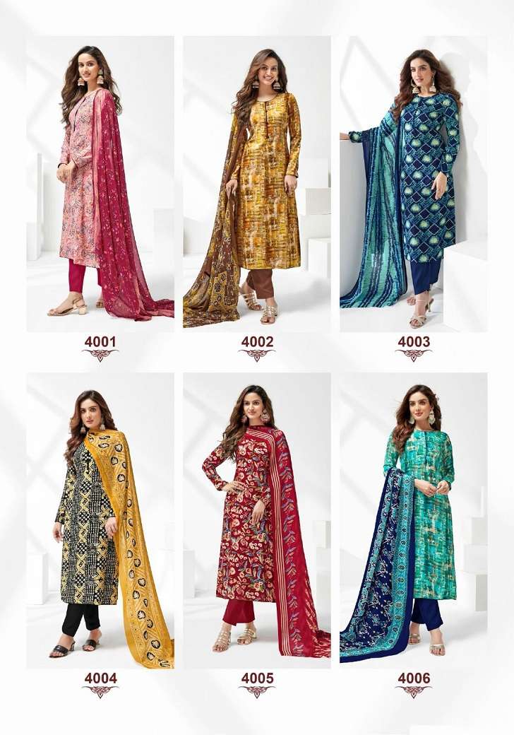 Suryajyoti Paroo Vol-4 – Rayon Dress Material - Wholesale Catalog