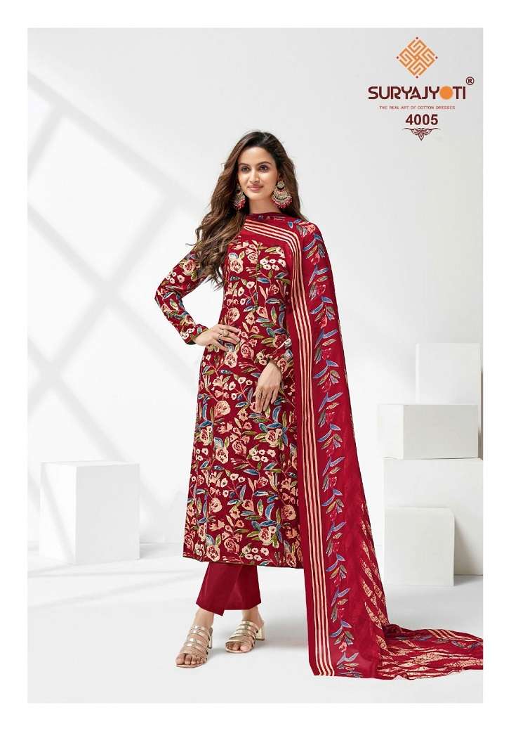 Suryajyoti Paroo Vol-4 – Rayon Dress Material - Wholesale Catalog