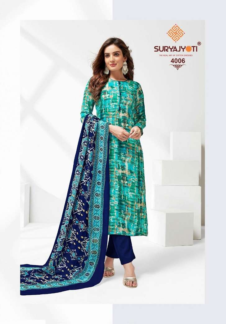 Suryajyoti Paroo Vol-4 – Rayon Dress Material - Wholesale Catalog
