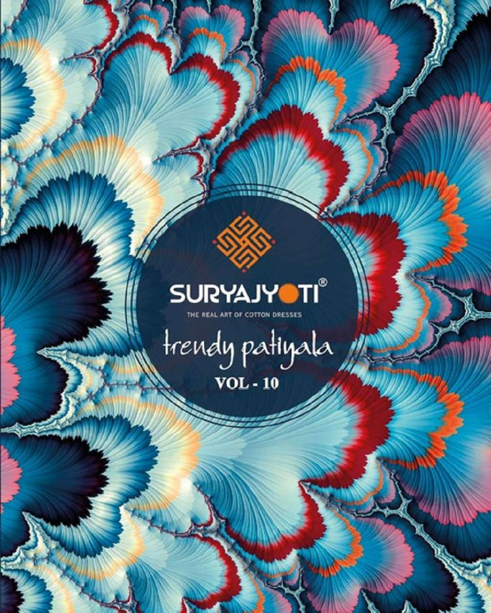 Suryajyoti Trendy Patiyala Vol-10  – Dress Material  - Wholesale Catallog