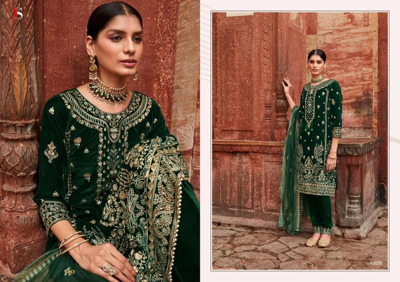 TAHJIB by DEEPSY SUITS  Velevt  Salwar Kameez Wholesale catalog