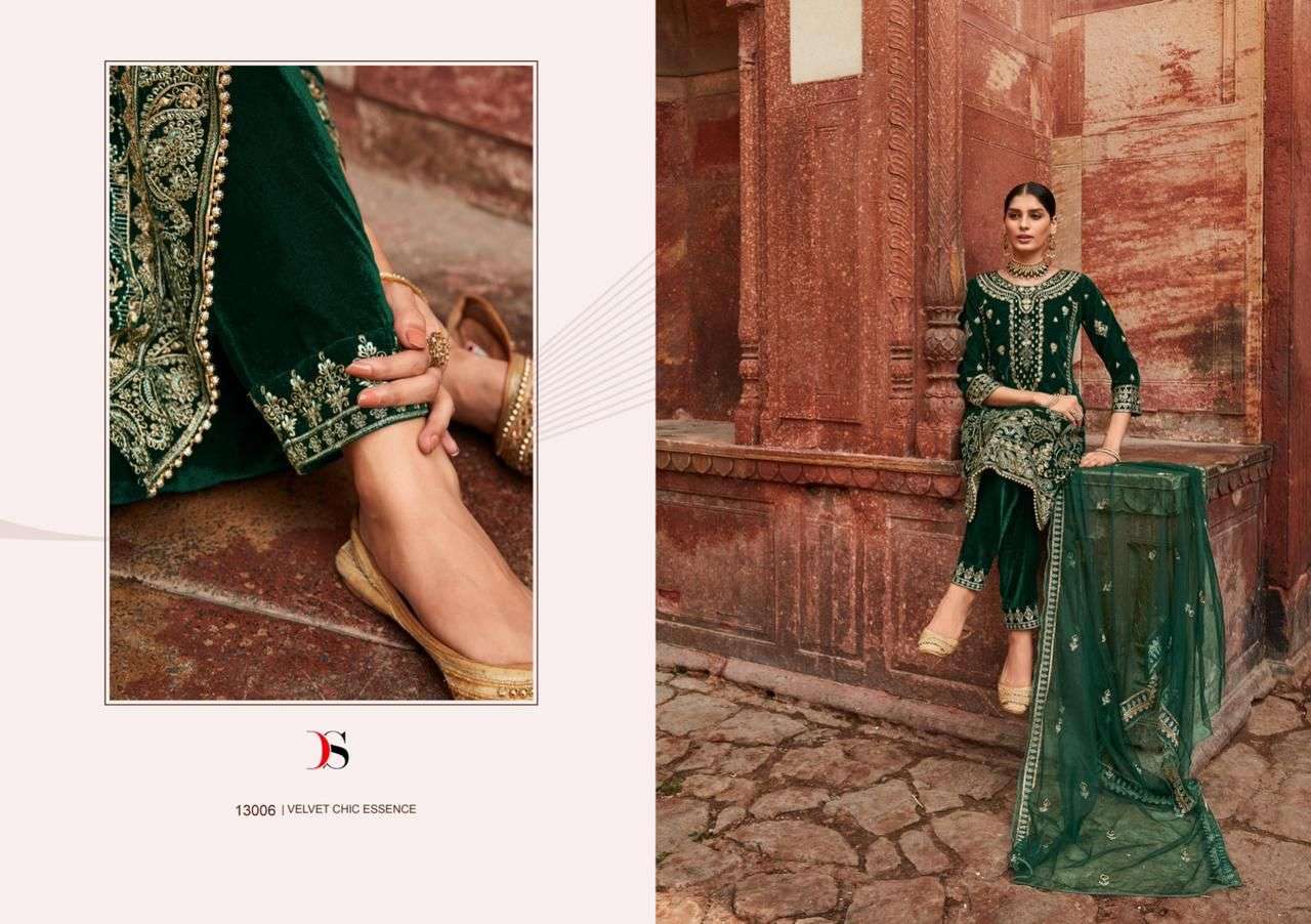 TAHJIB by DEEPSY SUITS  Velevt  Salwar Kameez Wholesale catalog
