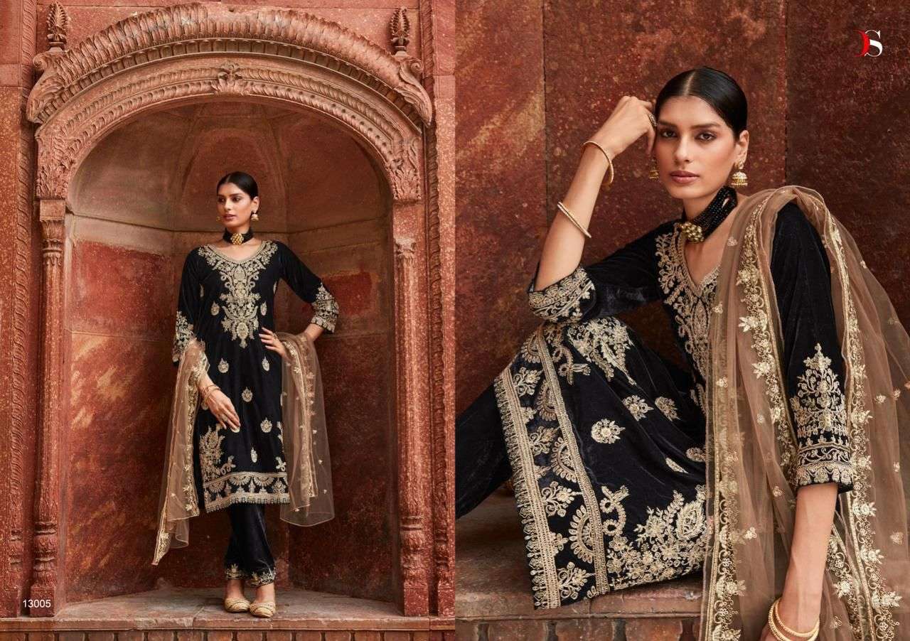 TAHJIB by DEEPSY SUITS  Velevt  Salwar Kameez Wholesale catalog