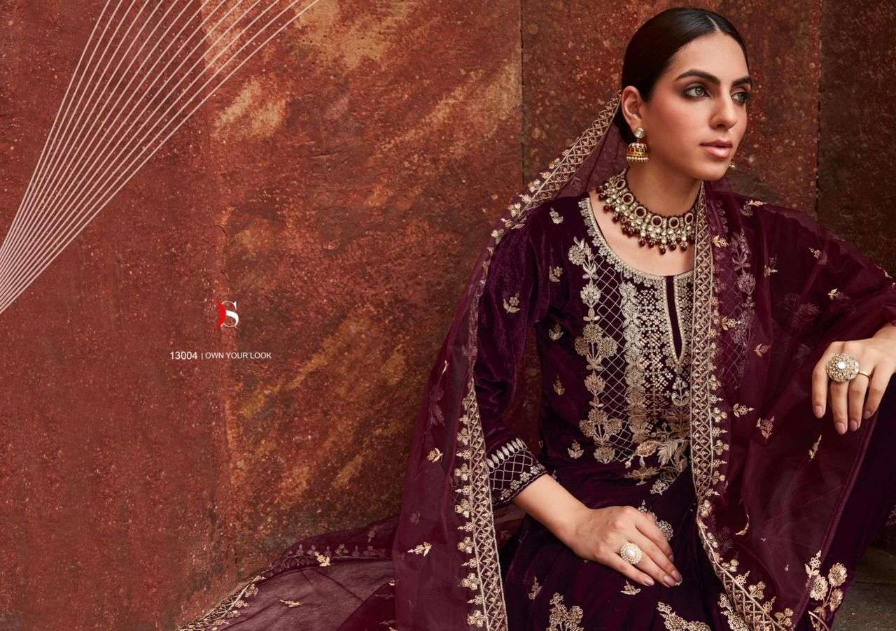 TAHJIB by DEEPSY SUITS  Velevt  Salwar Kameez Wholesale catalog