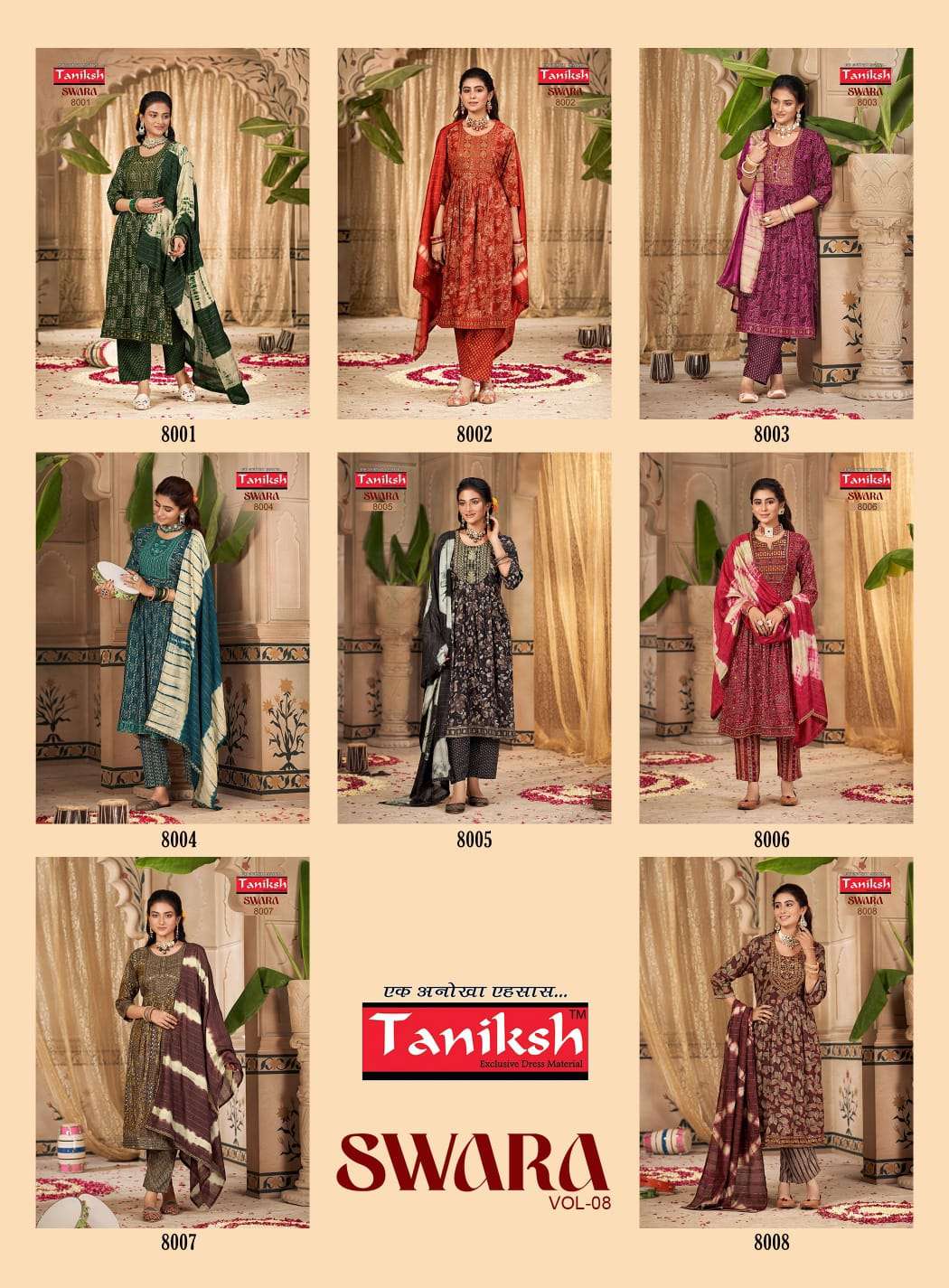 TANIKSH SWARA Vol - 8 NYRA CUT Kurti Wholesale catalog