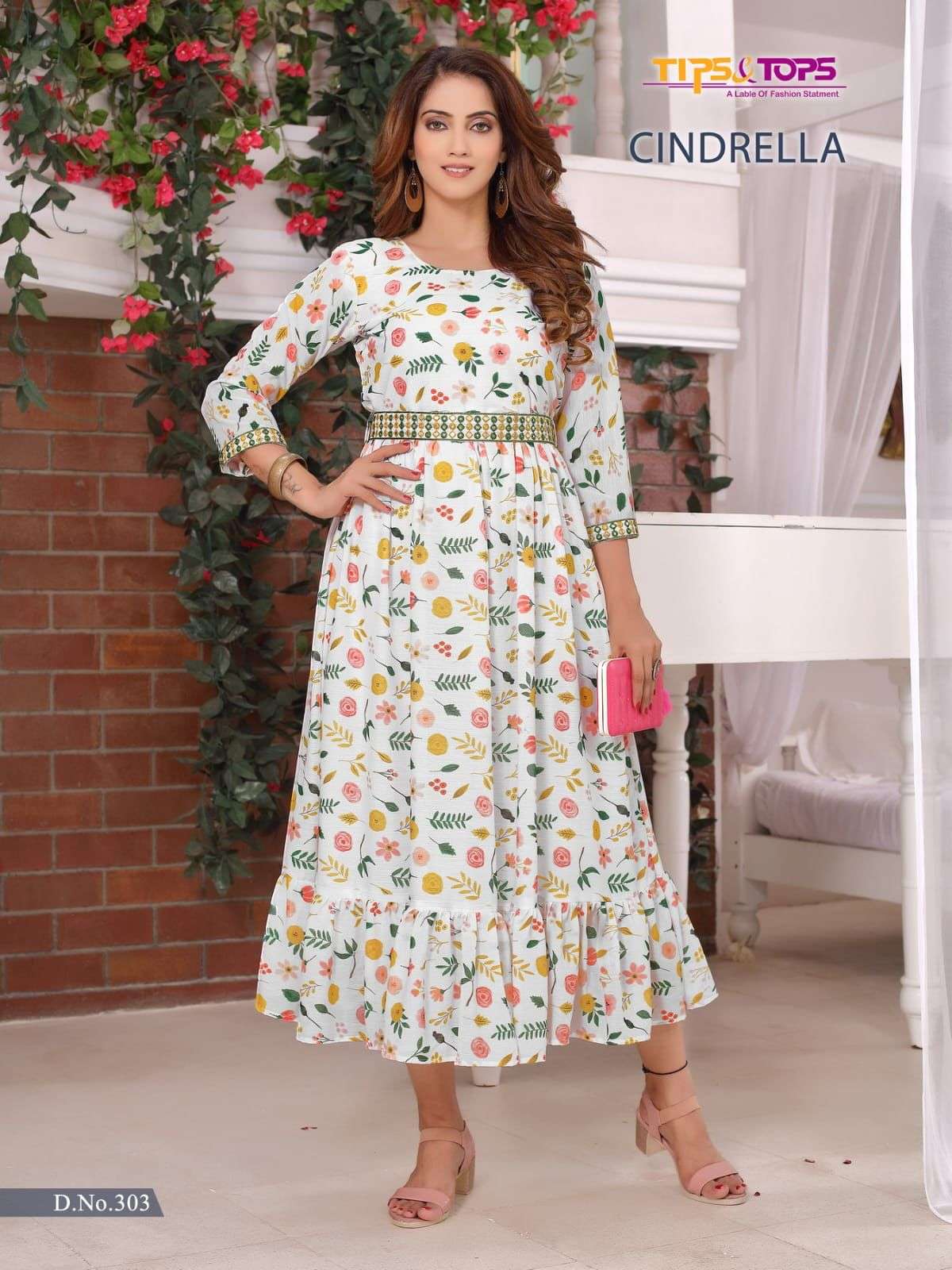 TIPS & TOPS CINDRELLA Vol 03 Kurti Wholesale catalog
