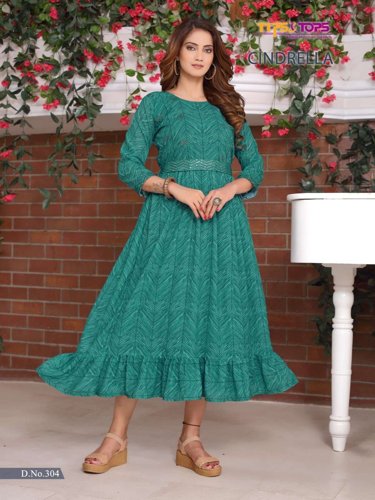 TIPS & TOPS CINDRELLA Vol 03 Kurti Wholesale catalog
