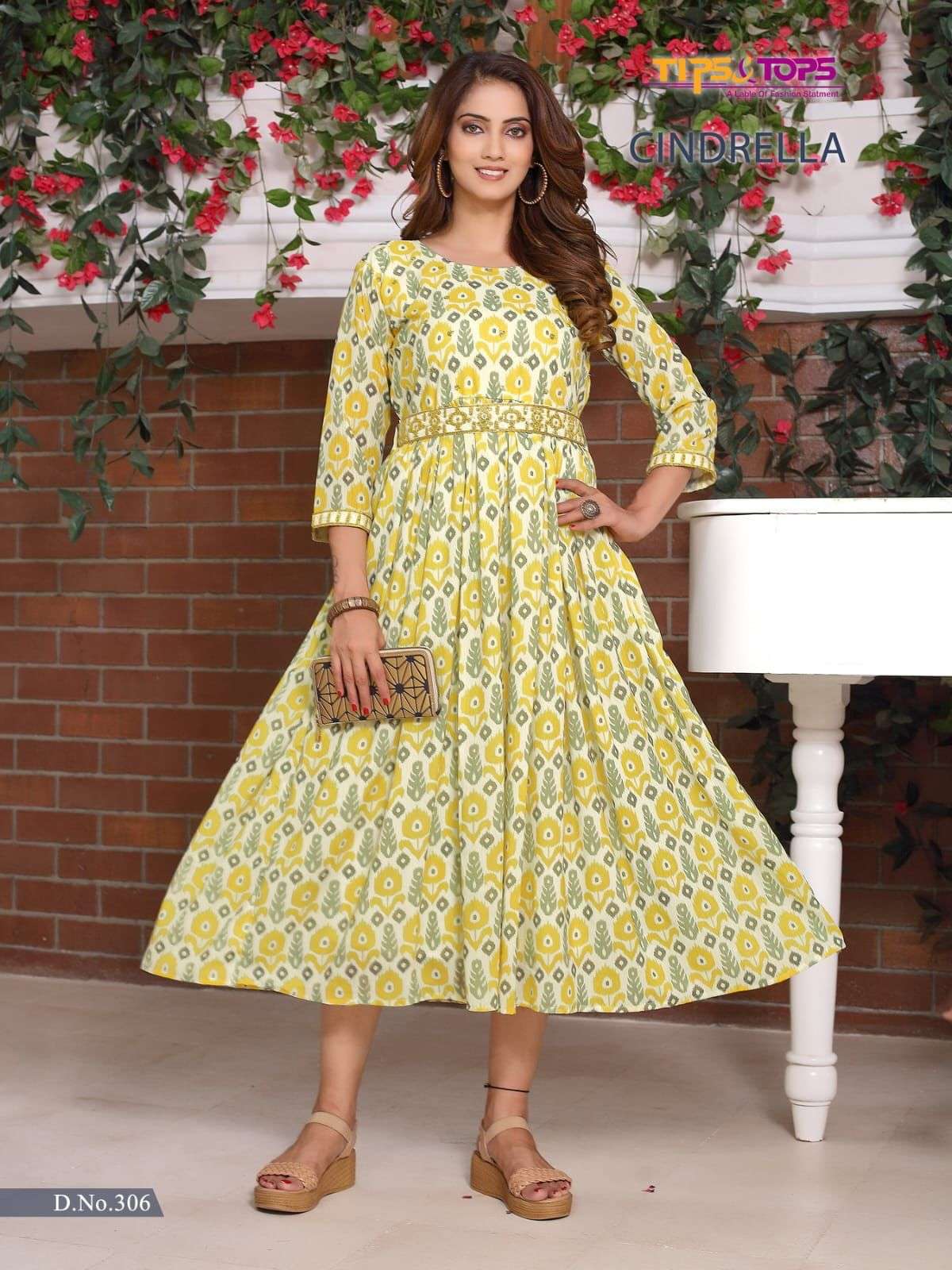 TIPS & TOPS CINDRELLA Vol 03 Kurti Wholesale catalog