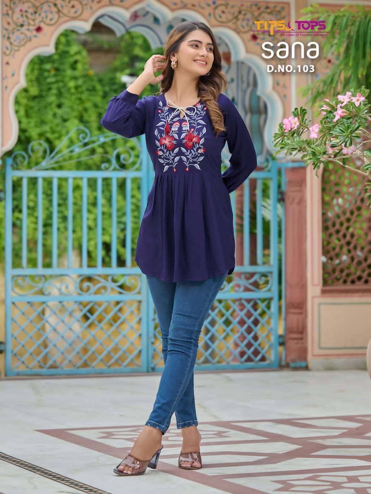 TIPS & TOPS SANA Kurti Wholesale catalog