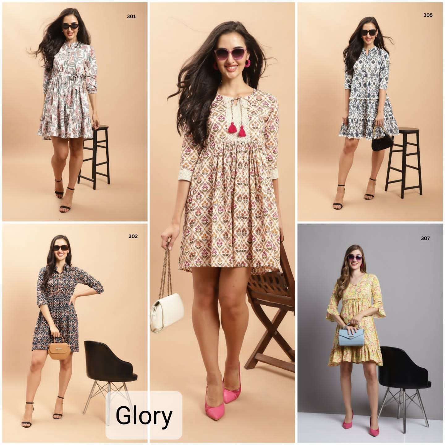 Trendy Glory printed Jaipuri prints Kurti Wholesale catalog