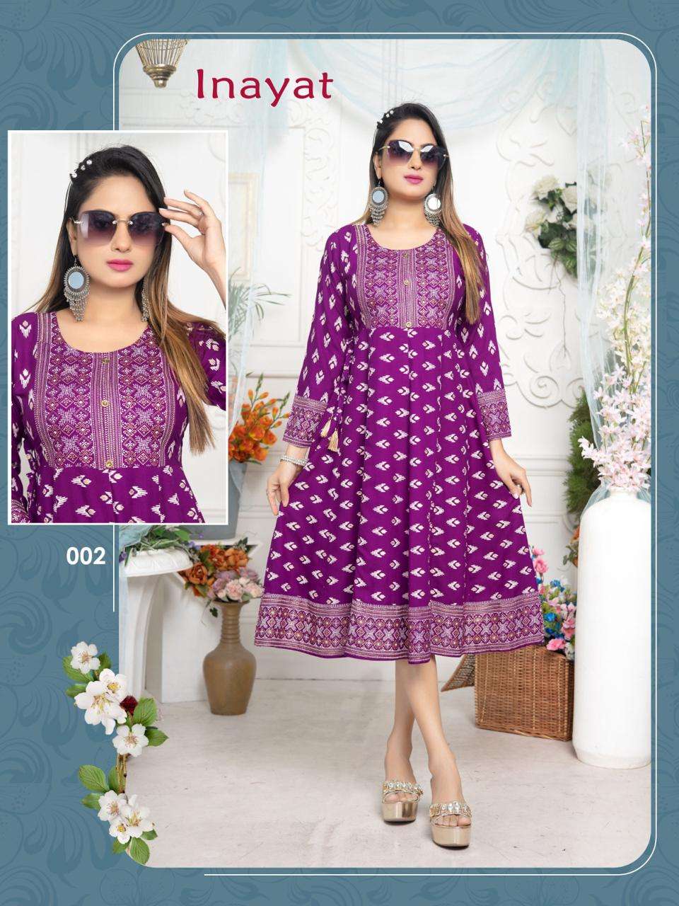  TRENDY INAYAT ANARKALI Kurti Wholesale catalog
