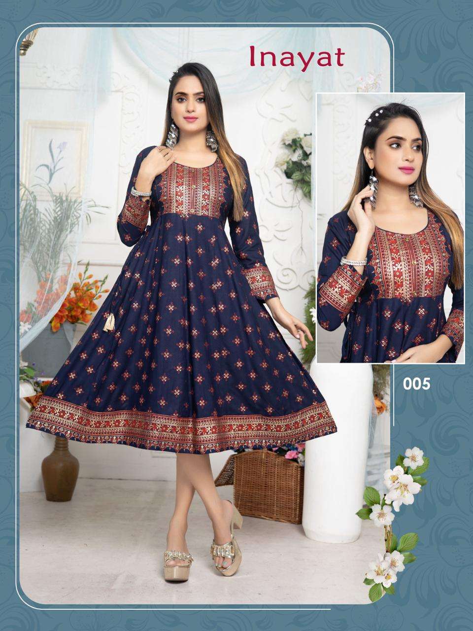  TRENDY INAYAT ANARKALI Kurti Wholesale catalog