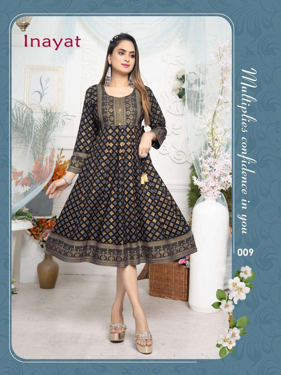  TRENDY INAYAT ANARKALI Kurti Wholesale catalog