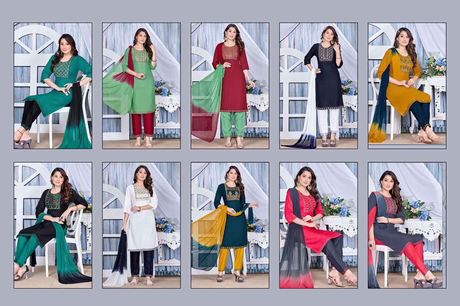 TRENDY SMART GIRLS RAYON Kurti Wholesale catalog