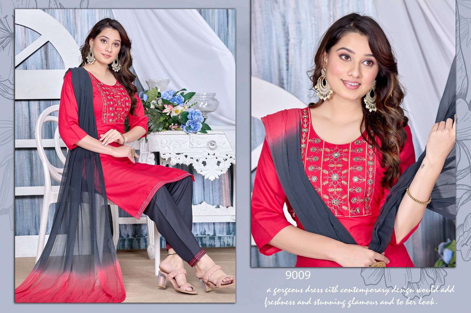 TRENDY SMART GIRLS RAYON Kurti Wholesale catalog