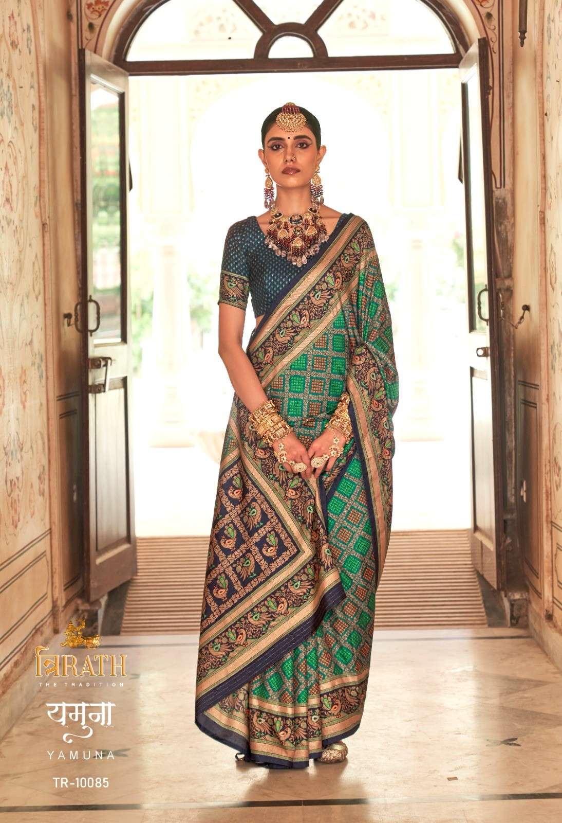 Trirath Yamuna Silk Wedding Wear Saree Wholesale catalog