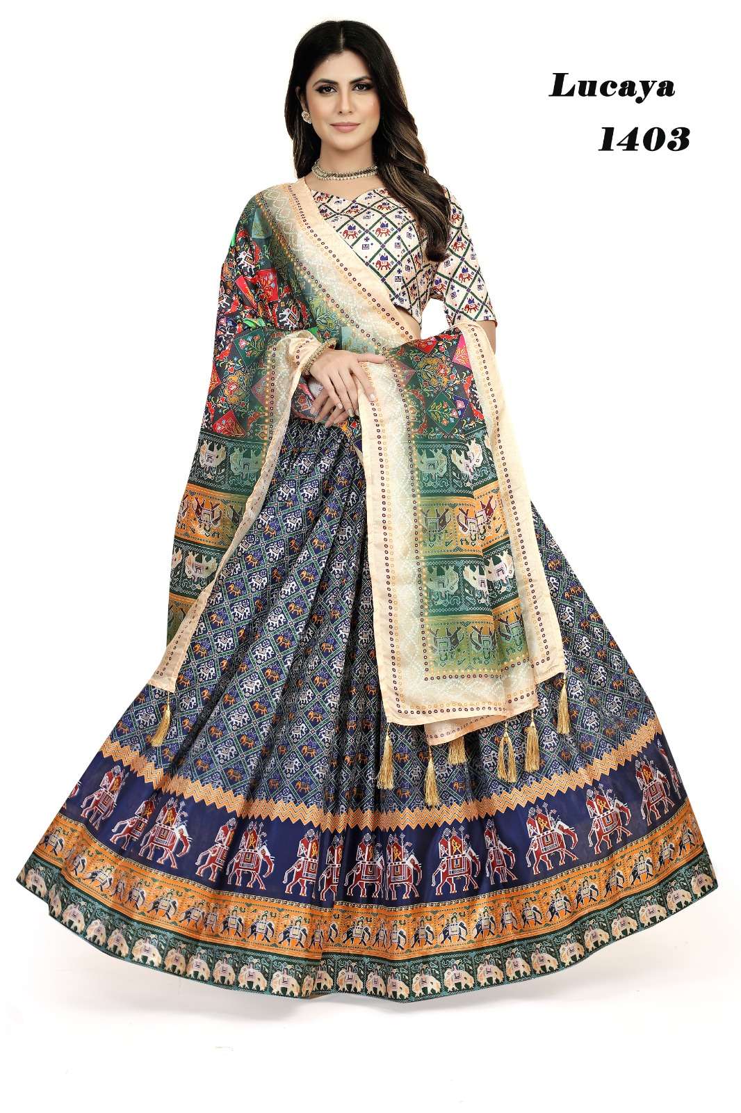 Universal fashion Lucaya Vol 1403 digital printed lehenga Choli Wholesale catalog