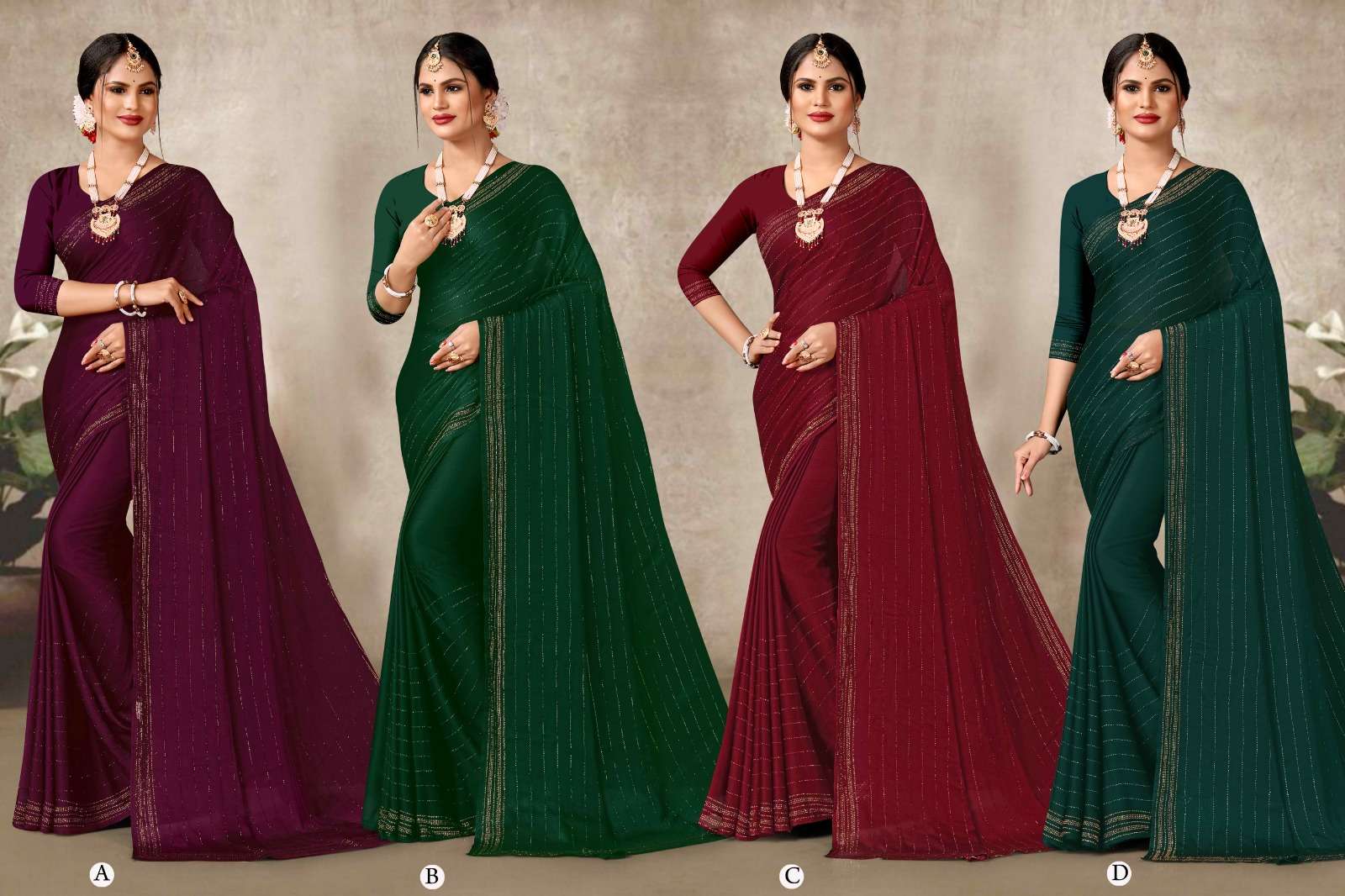 URVASHI  BY RONISHA SAREE  FANCY FABRICS SELF PETTERN WITH SIROSKI DIAMOND WORK SUPER HIT COLLECTION 