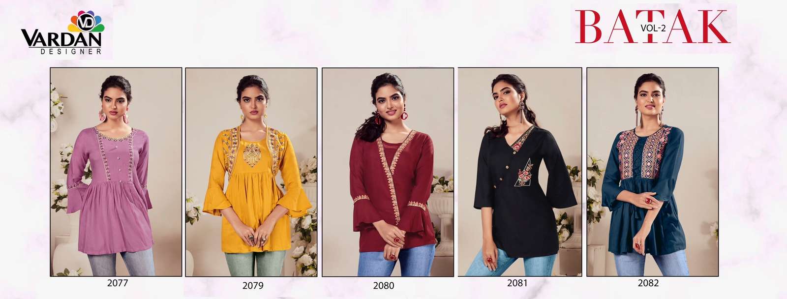 Vardan Designer  BATAK- Vol -2  Kurti Wholesale catalog