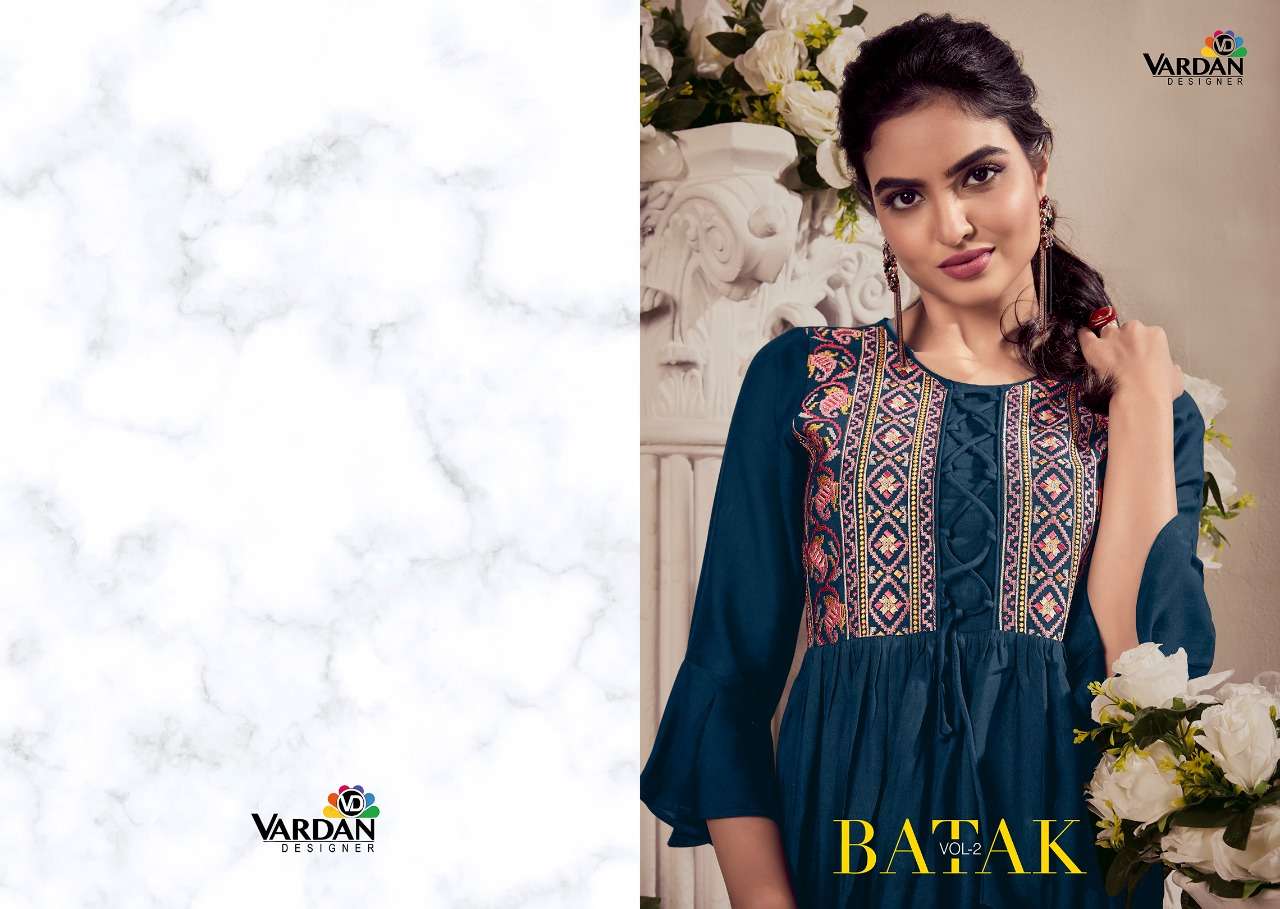 Vardan Designer  BATAK- Vol -2  Kurti Wholesale catalog