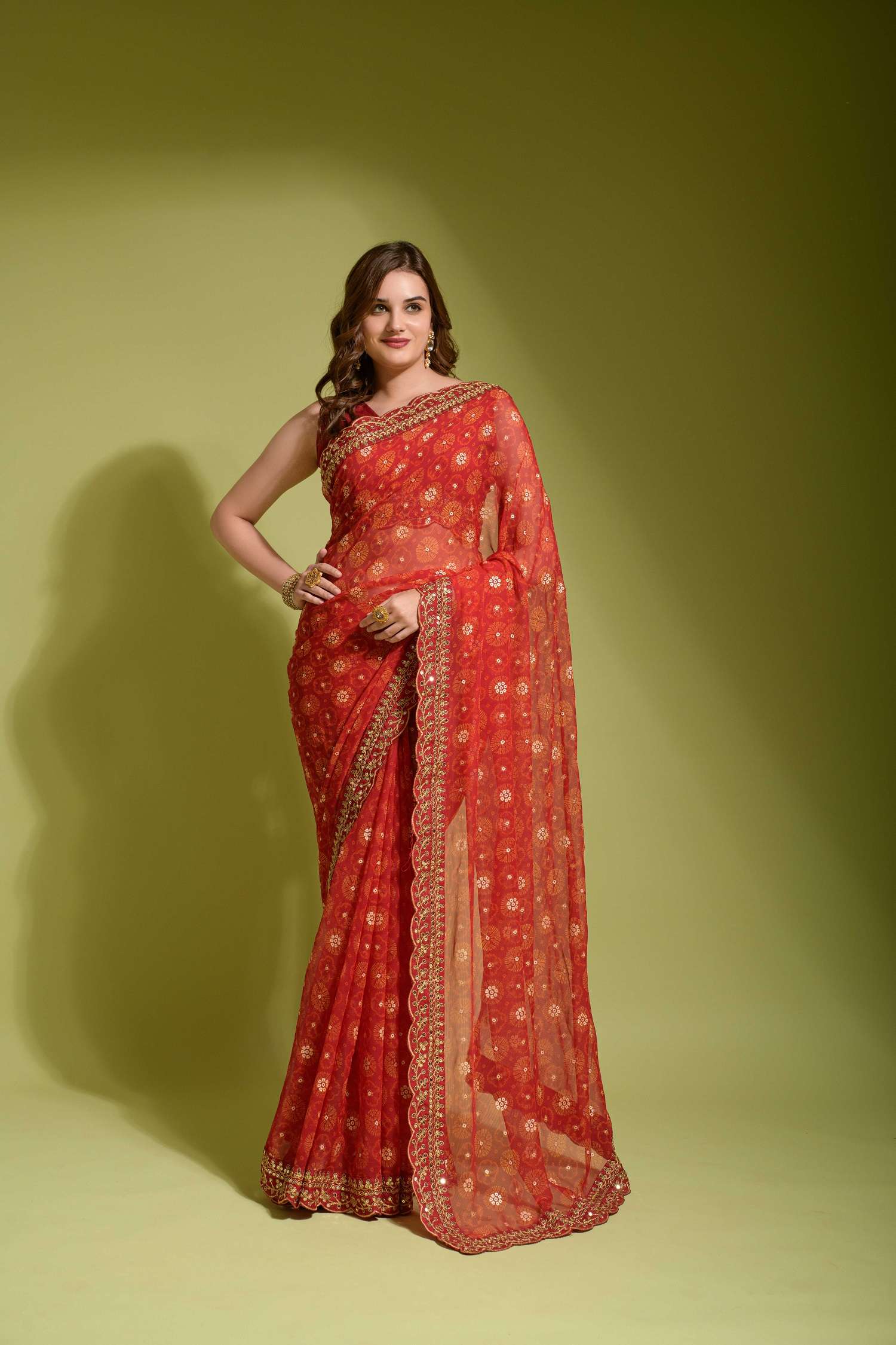 Velly Vol 2 Flower Print Georgette Saree Wholesale catalog