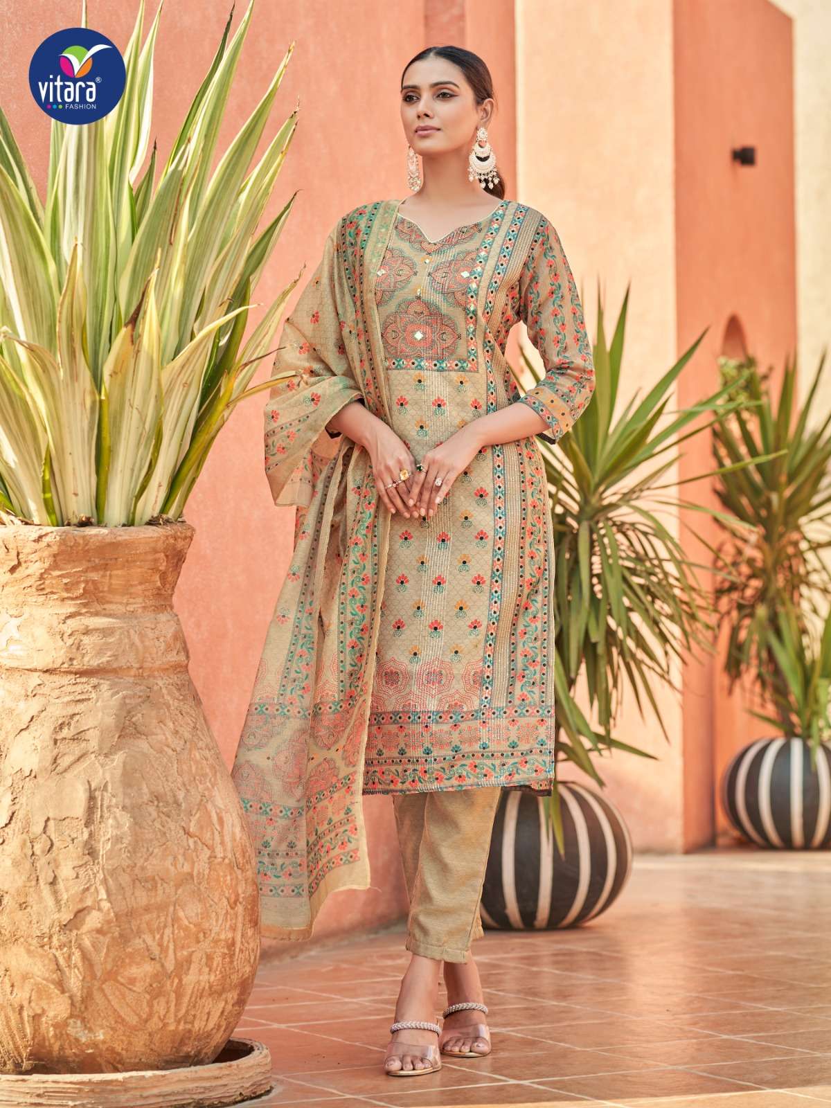  Vitara fashion CANOPUS viscos digital crochet Kurti Wholesale catalog