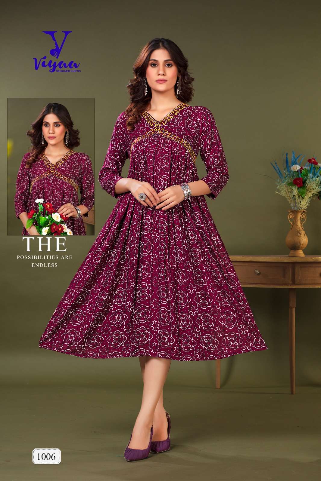 VIYAA DESIGNER BUL-BUL Kurti Wholesale catalog