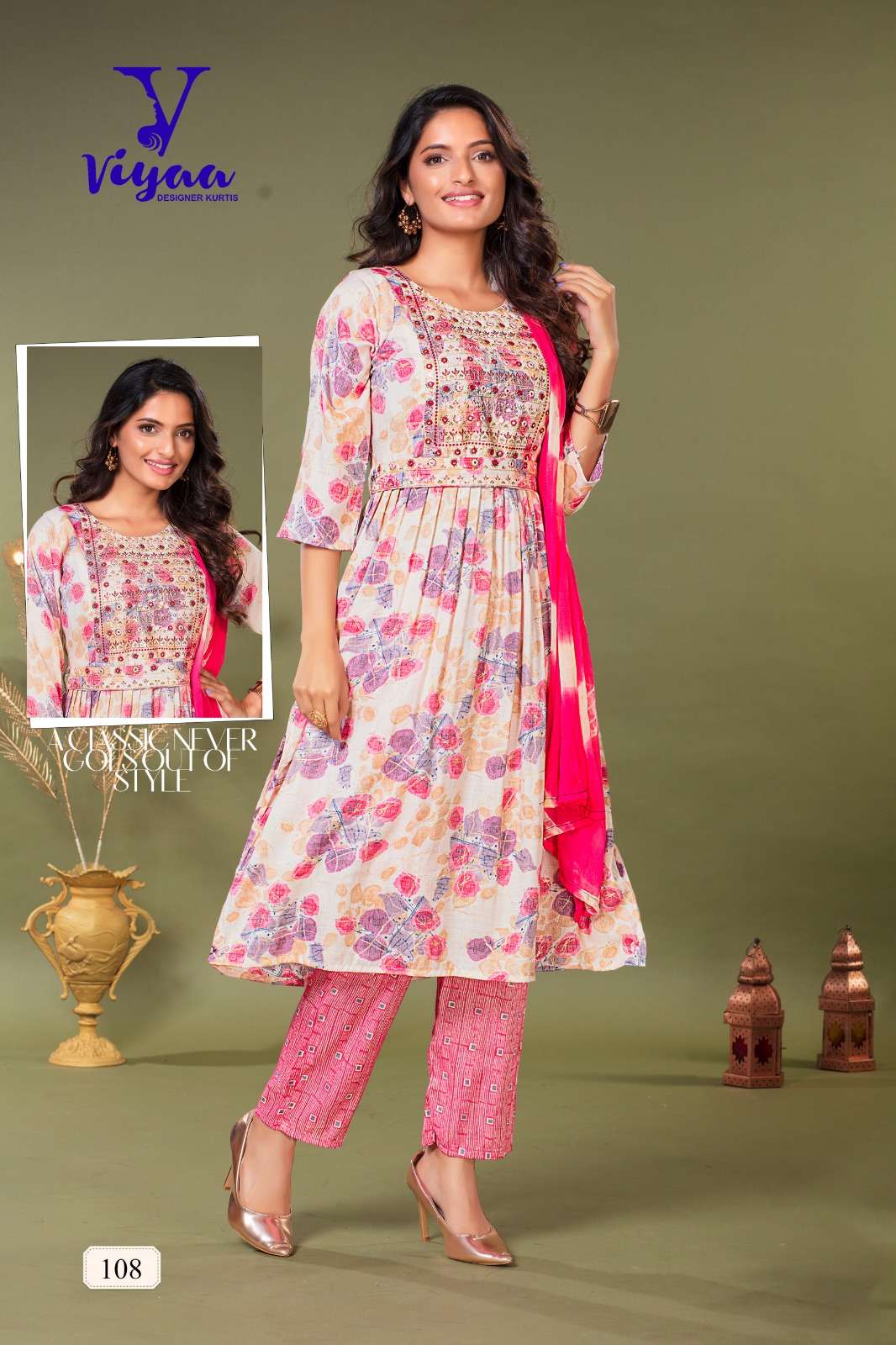 VIYAA DESIGNER MALINI V1 capsule  Kurti Wholesale catalog