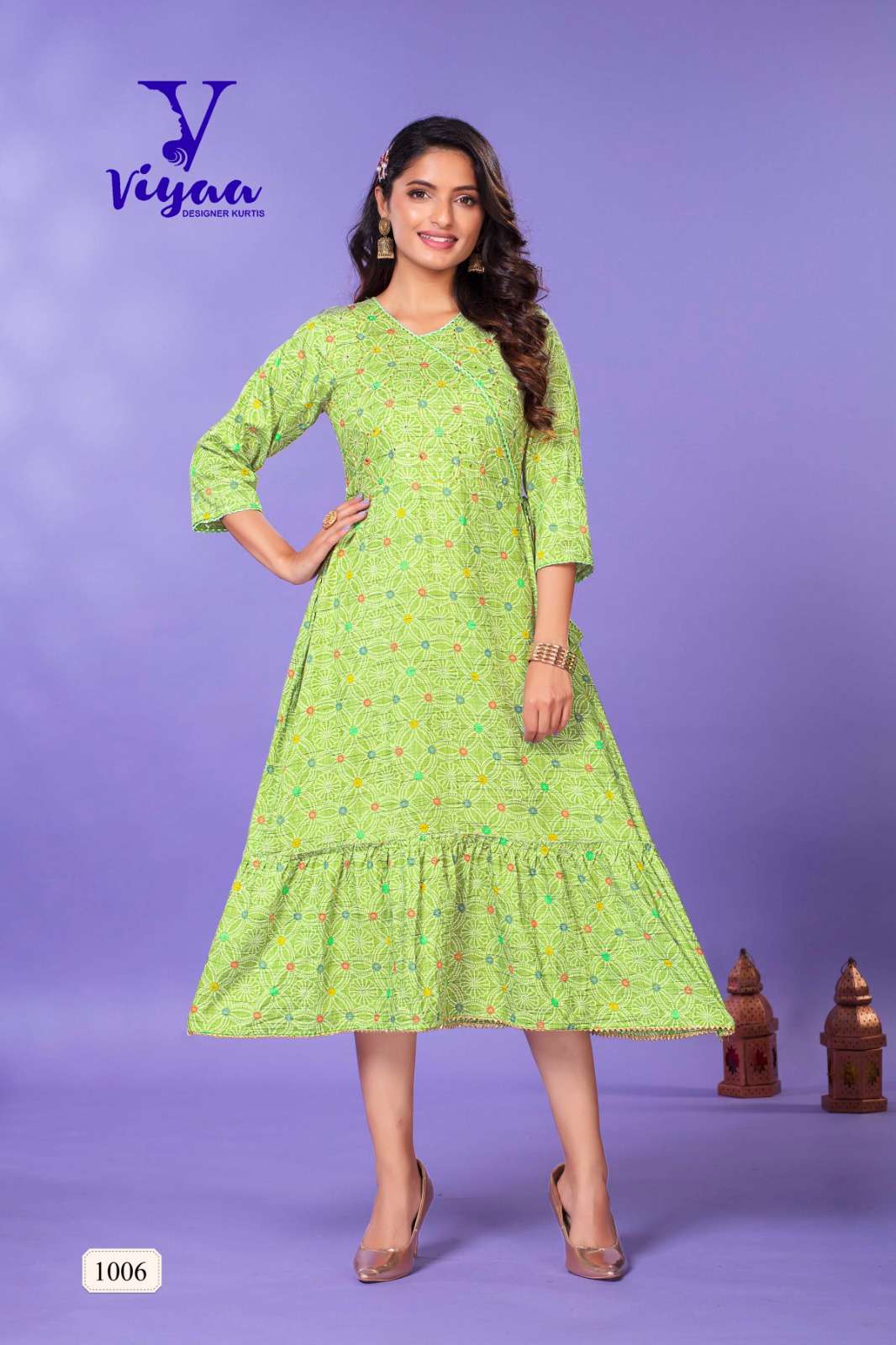 VIYAA DESIGNER STARBUCK V1 TUNIC Kurti Wholesale catalog