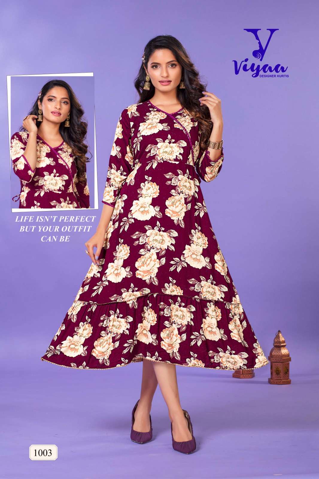 VIYAA DESIGNER STARBUCK V1 TUNIC Kurti Wholesale catalog