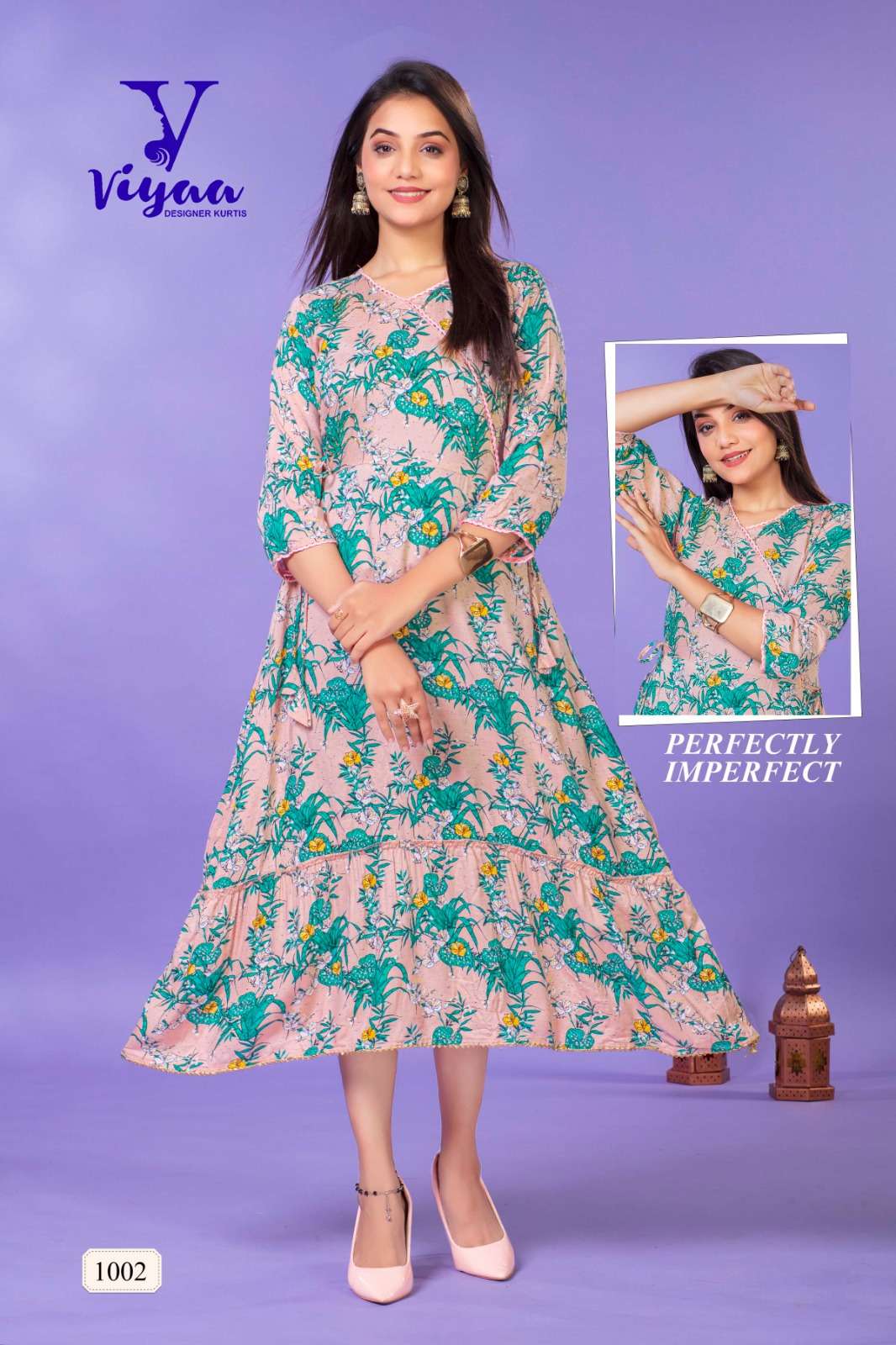 VIYAA DESIGNER STARBUCK V1 TUNIC Kurti Wholesale catalog