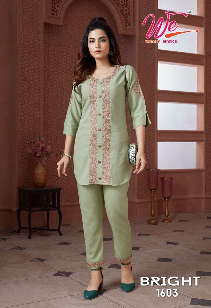 WE BRIGHT Co-Ord Set Kurti Wholesale catalog