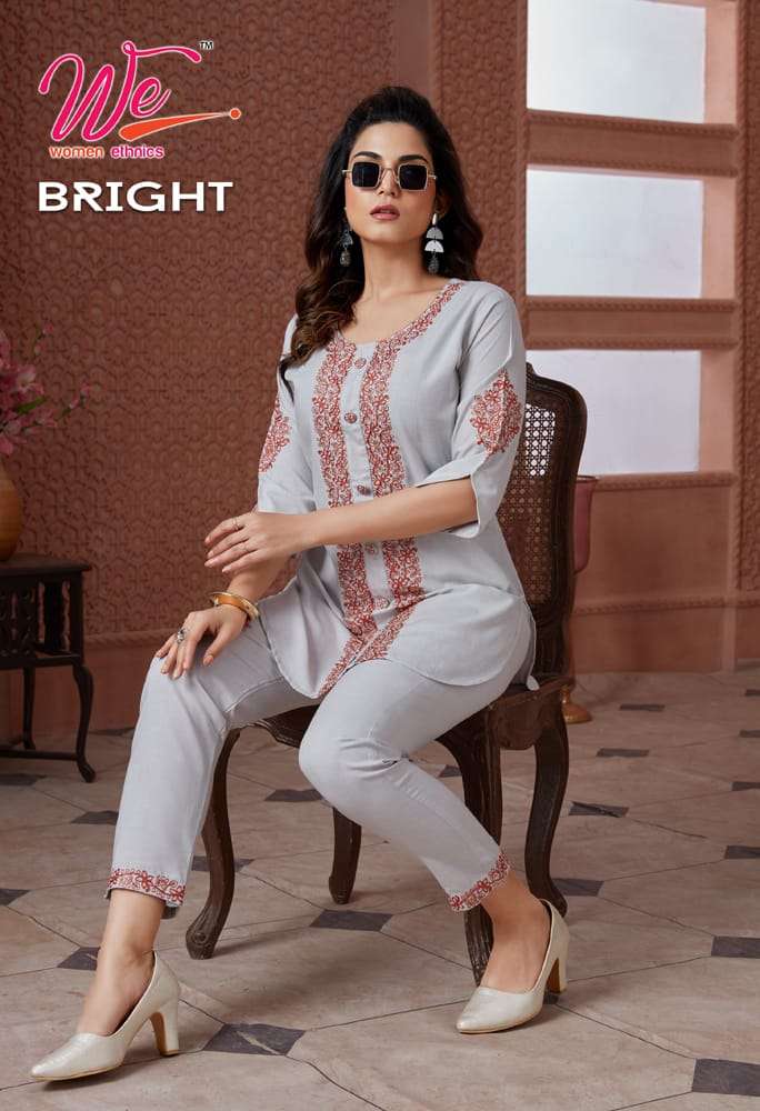 WE BRIGHT Co-Ord Set Kurti Wholesale catalog
