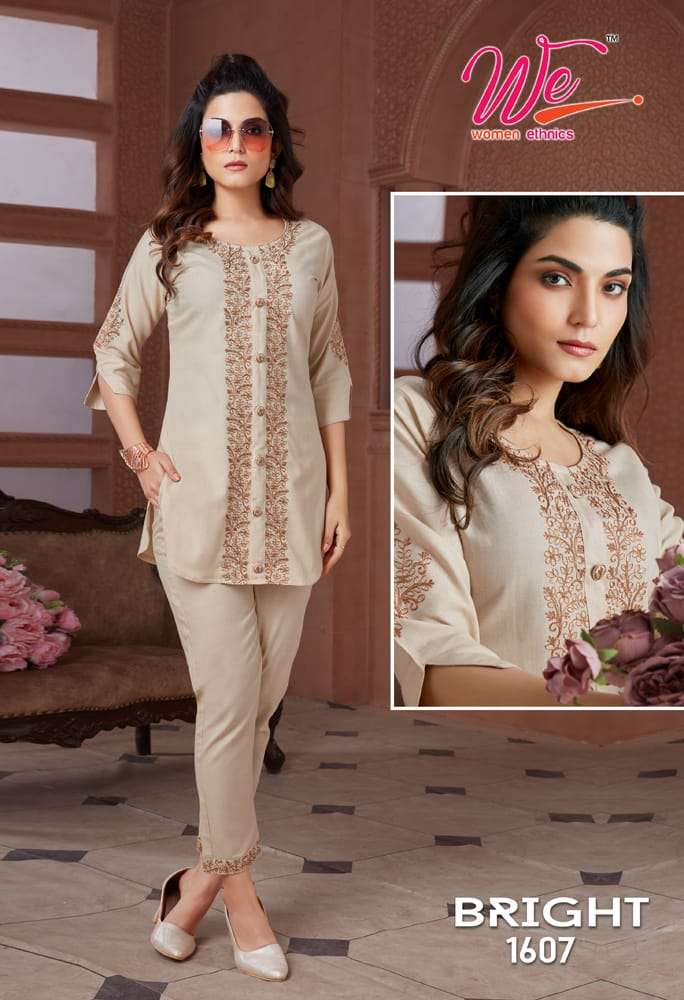 WE BRIGHT Co-Ord Set Kurti Wholesale catalog