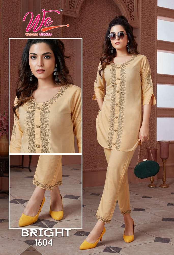 WE BRIGHT Co-Ord Set Kurti Wholesale catalog