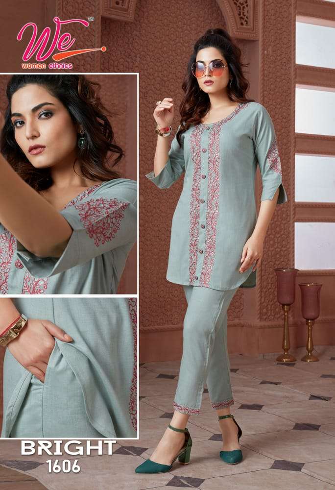 WE BRIGHT Co-Ord Set Kurti Wholesale catalog