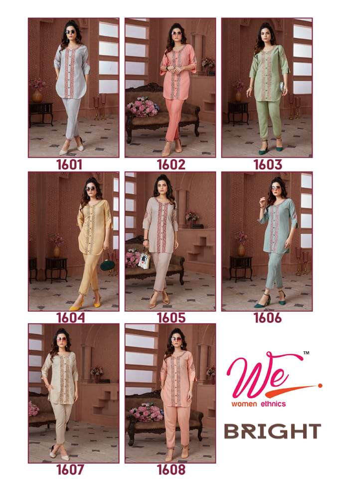WE BRIGHT Co-Ord Set Kurti Wholesale catalog