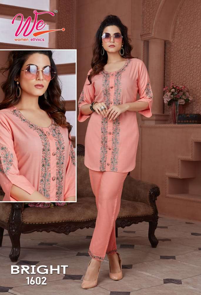WE BRIGHT Co-Ord Set Kurti Wholesale catalog