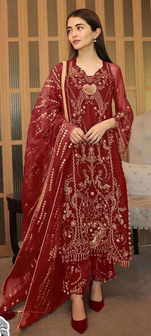 Zaha Mallika 10056 Hit Colours Georgette Pakistani Salwar Suits Wholesale catalog