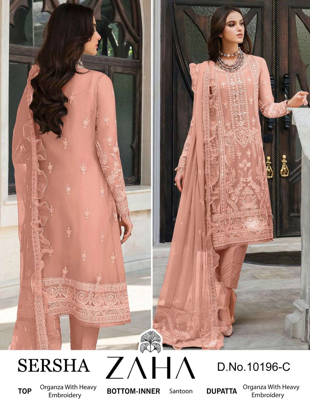 Zaha Sersha Vol 1 Organza Pakistani Salwar Suits Collection Wholesale catalog