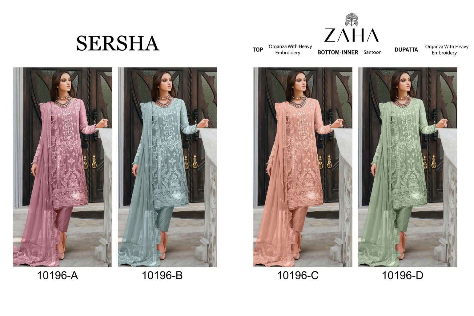 ZAHA SERSHA-VOL-1 Pakistani suits Wholesale catalog