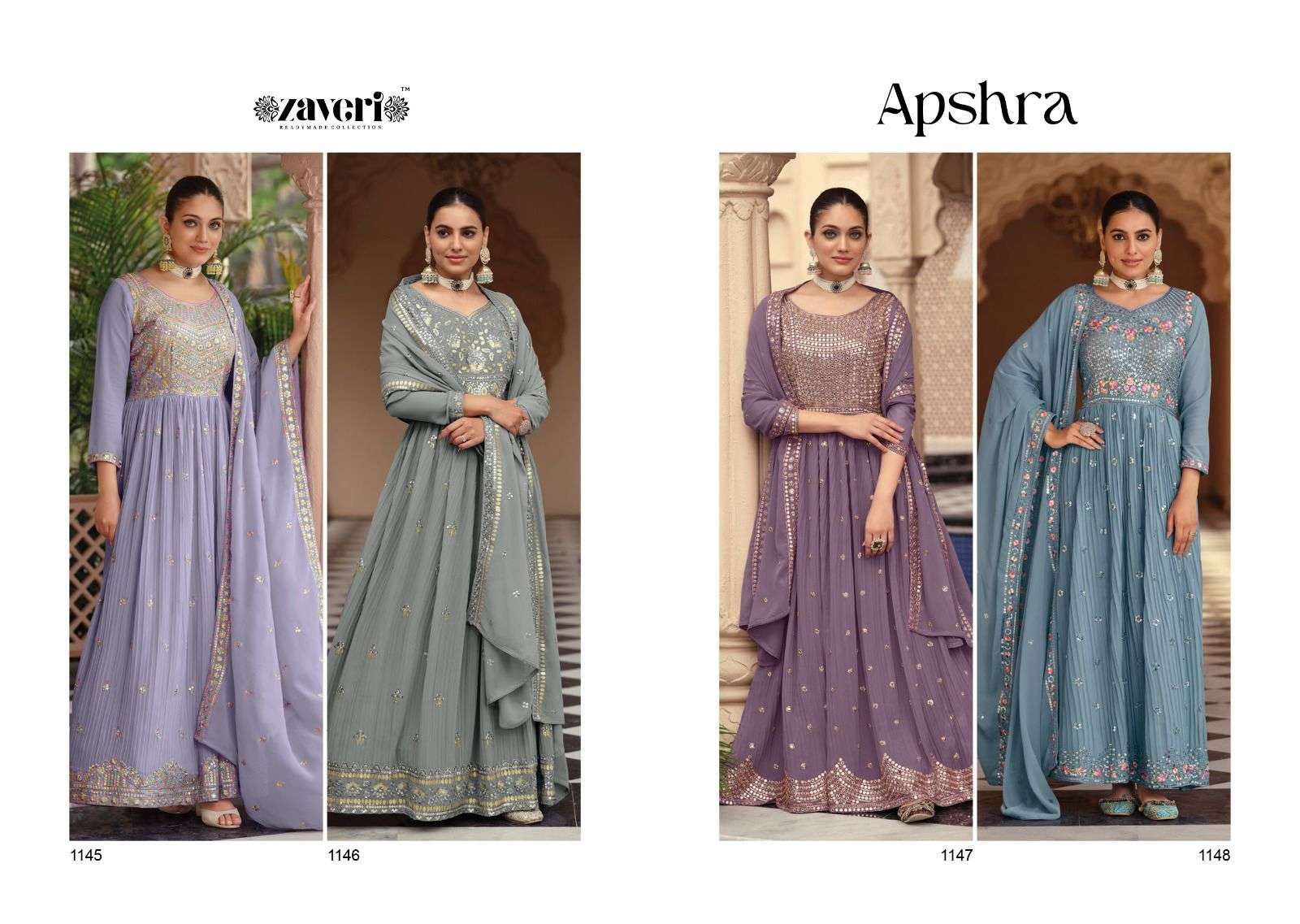 Zaveri presents APSHRA Salwar Kameez Wholesale catalog