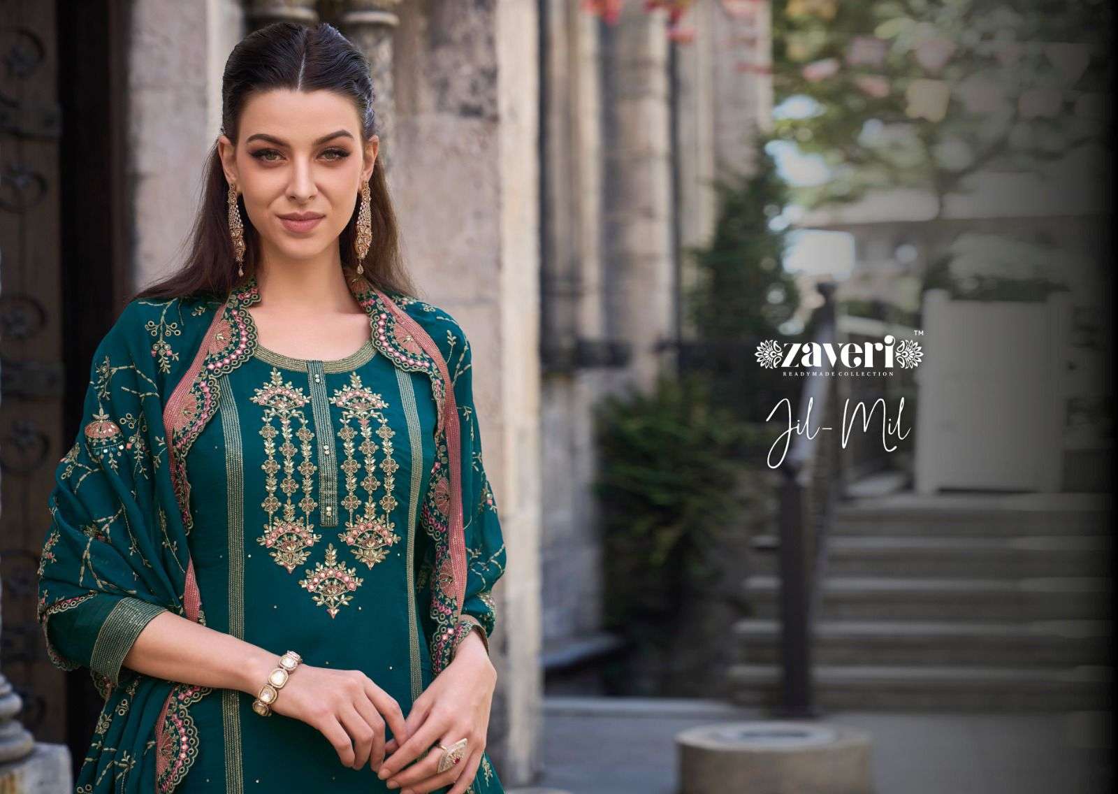 Zaveri presents JIL-MIL Salwar Kameez Wholesale catalog