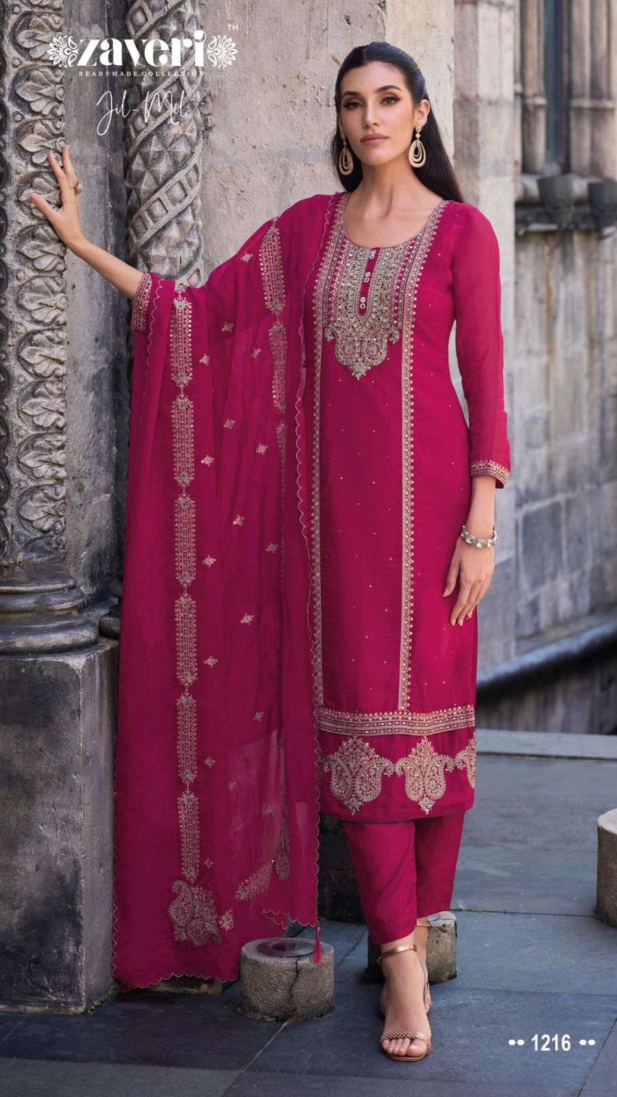 Zaveri presents JIL-MIL Salwar Kameez Wholesale catalog