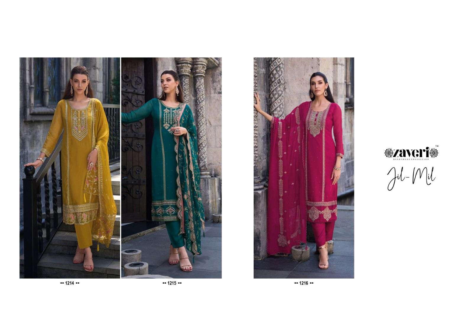 Zaveri presents JIL-MIL Salwar Kameez Wholesale catalog