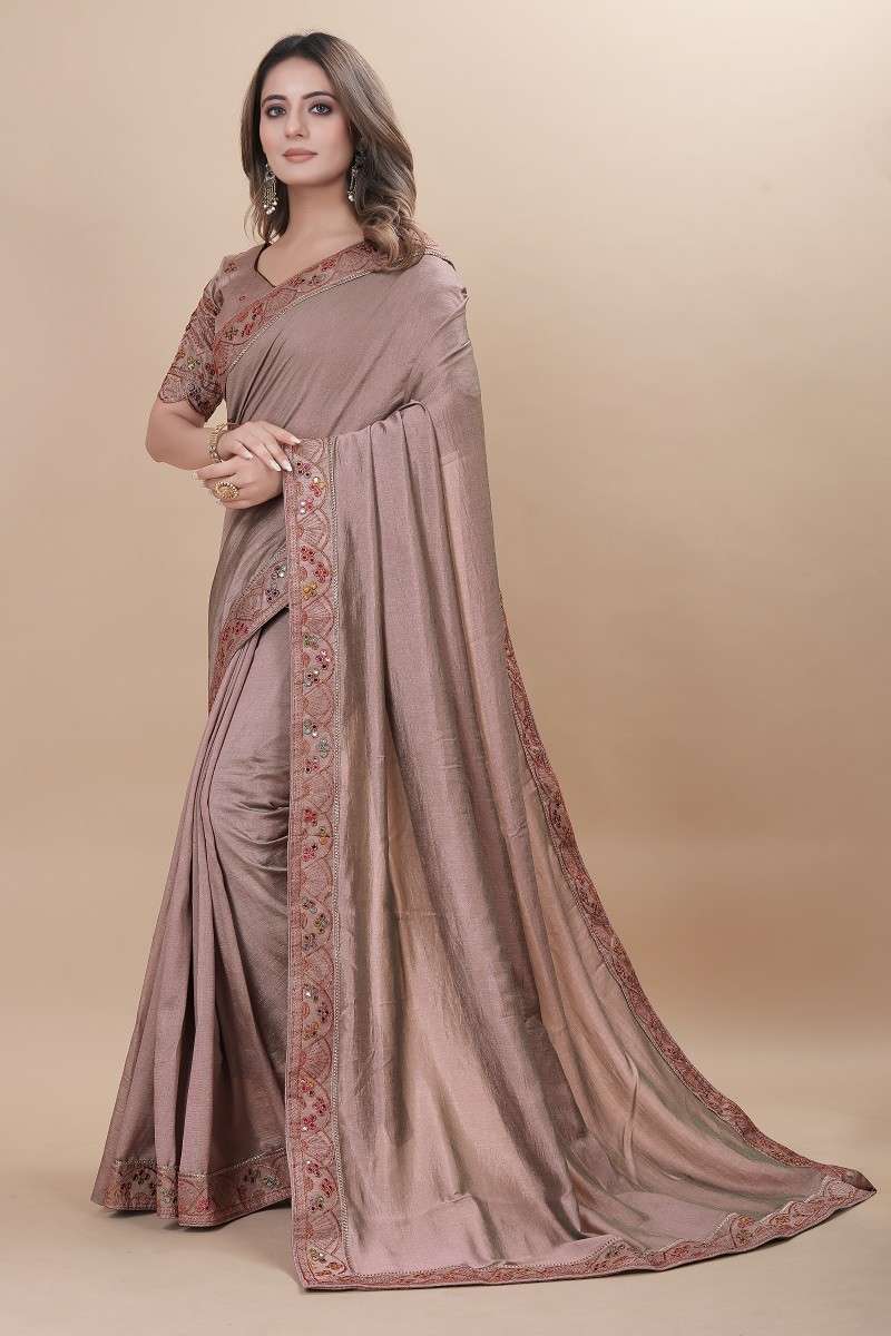 Zili Hit 20 Fancy Wear Vichitra Silk Saree Wholesale catalog